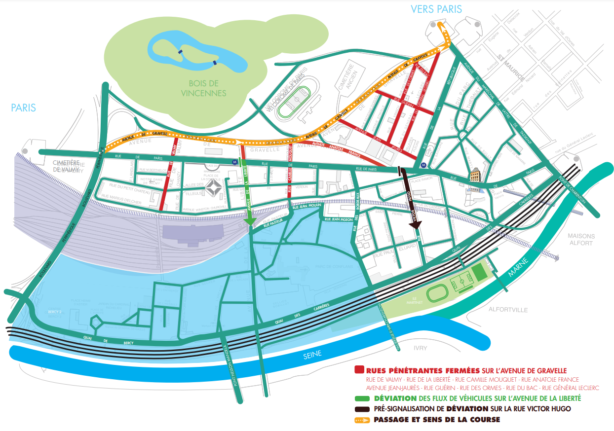 Carte contre la montre